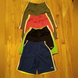 4 Pairs Of Puma Boys Size 8 Athletic Shorts
